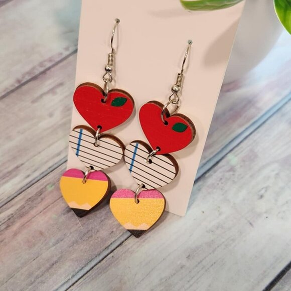 Teacher Dangle Earrings - Picture 2 of 6